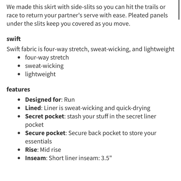 NWT Lululemon Play Off the Pleats Mid-Rise Skirt Pastel Blue Size 4 - Picture 7 of 11